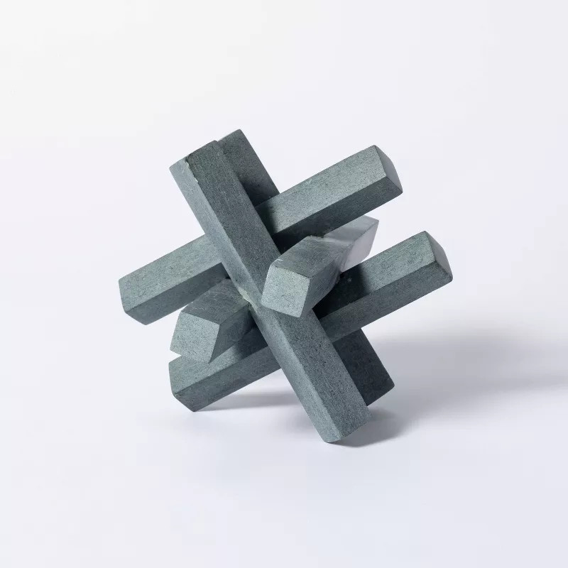 6" Decorative Soapstone Puzzle Figurine Gray - Threshold™ designed with Studio McGee | Target