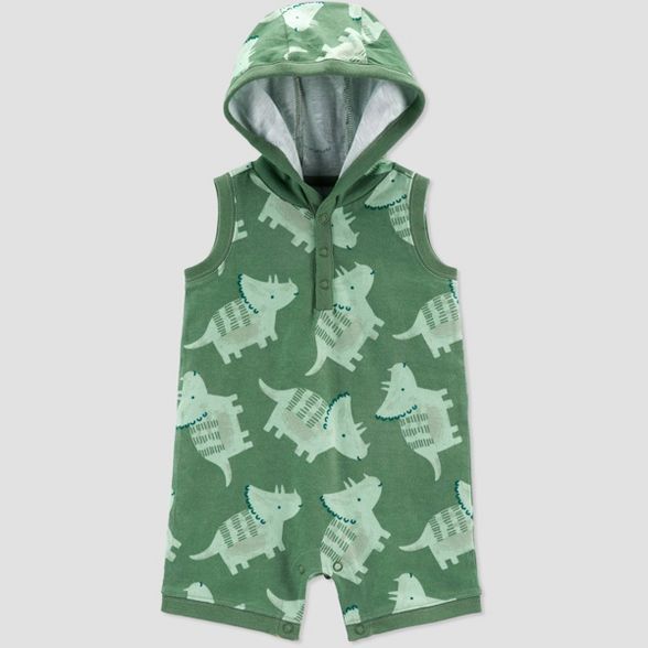 Baby Boys' Dino Romper - Just One You® made by carter's Olive | Target