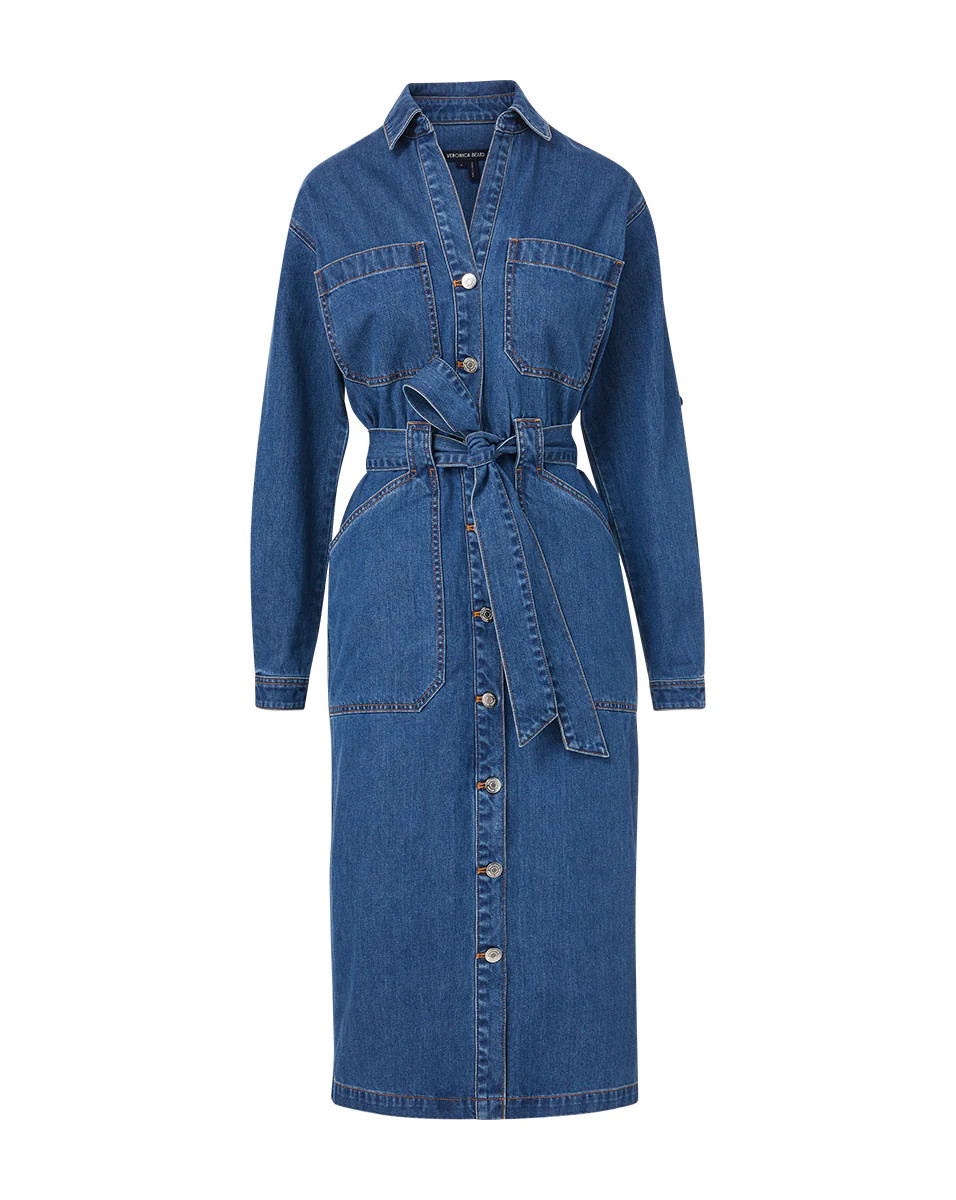 Evelyn Chambray Dress | Veronica Beard