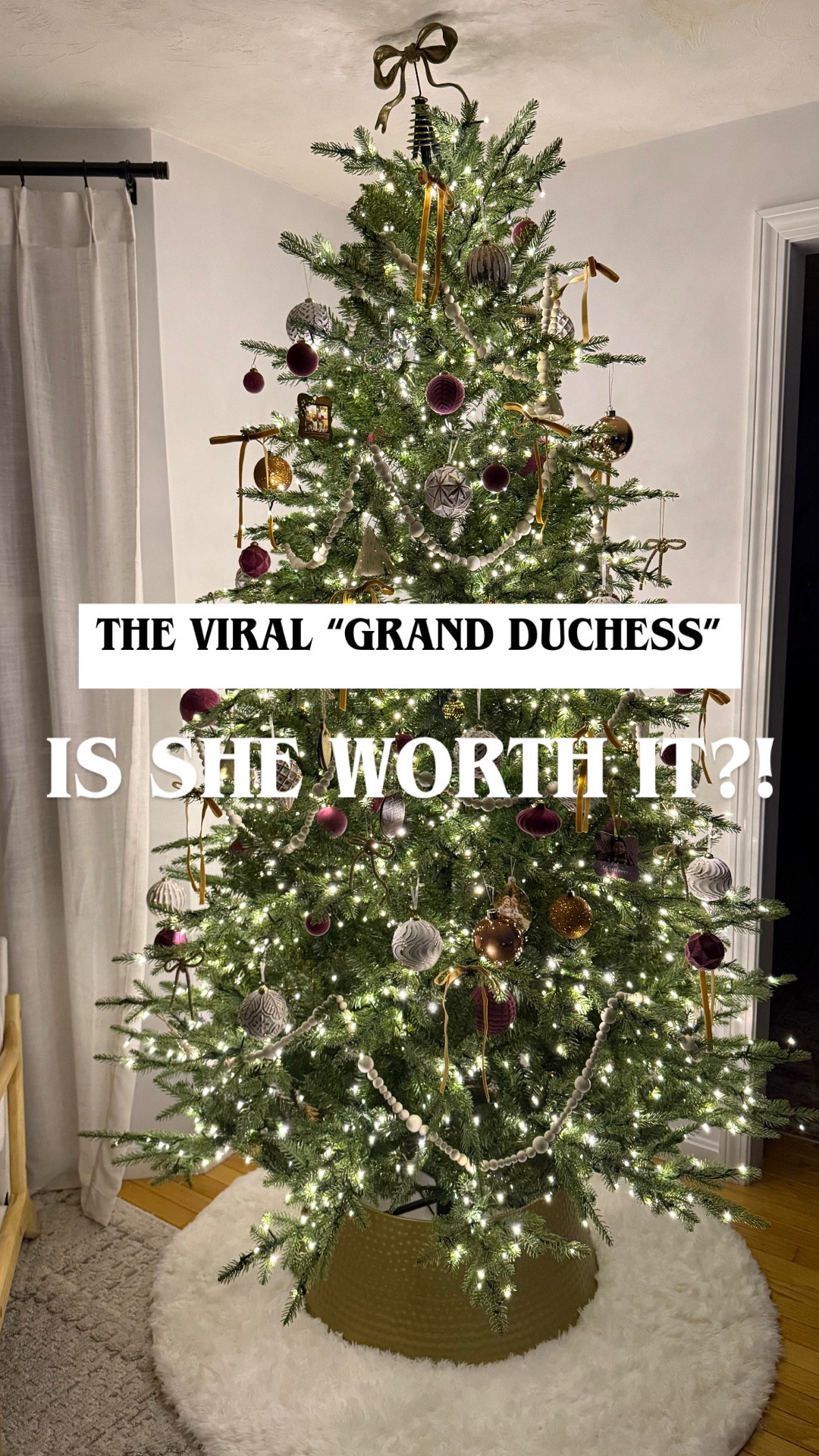 YES!! The most beautiful Christmas Tree I’ve owned. Ever. Take all my money, Home Depot. The grand duchess is a 10/10 🎄🥰👌🏽 #viralchristmastree #grandduchess 

#LTKHome #LTKSeasonal #LTKHoliday