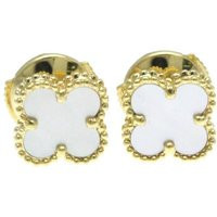 Womens Preloved Sweet Alhambra - Gold Earrings - Metallics - One Size | NastyGal UK