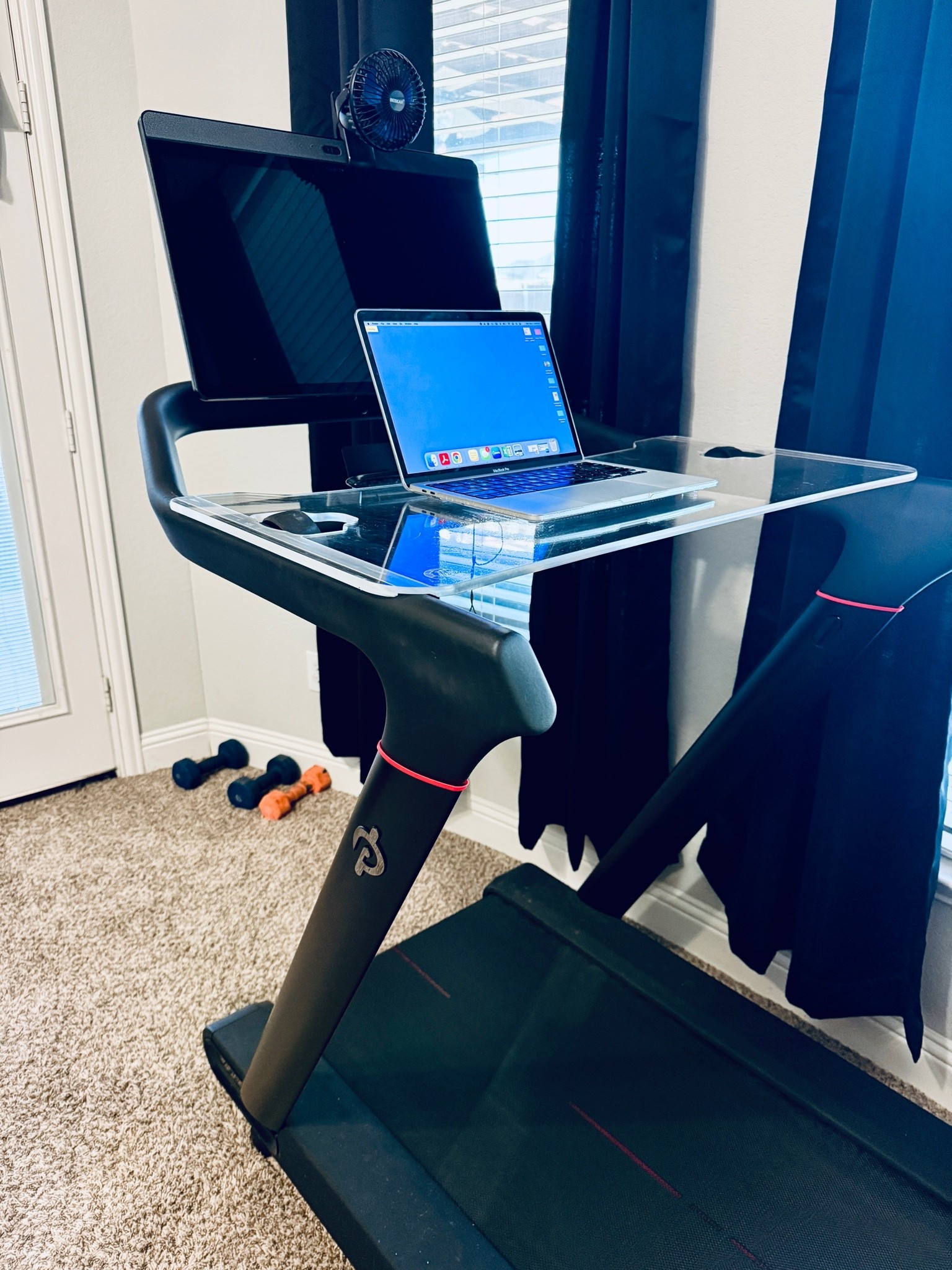 Walk + Work: here is the acrylic desk that I use with my peloton tread. There are tons of options on Amazon, so just find one that works with your style & model!

#LTKOver40 #LTKfitnessgoals