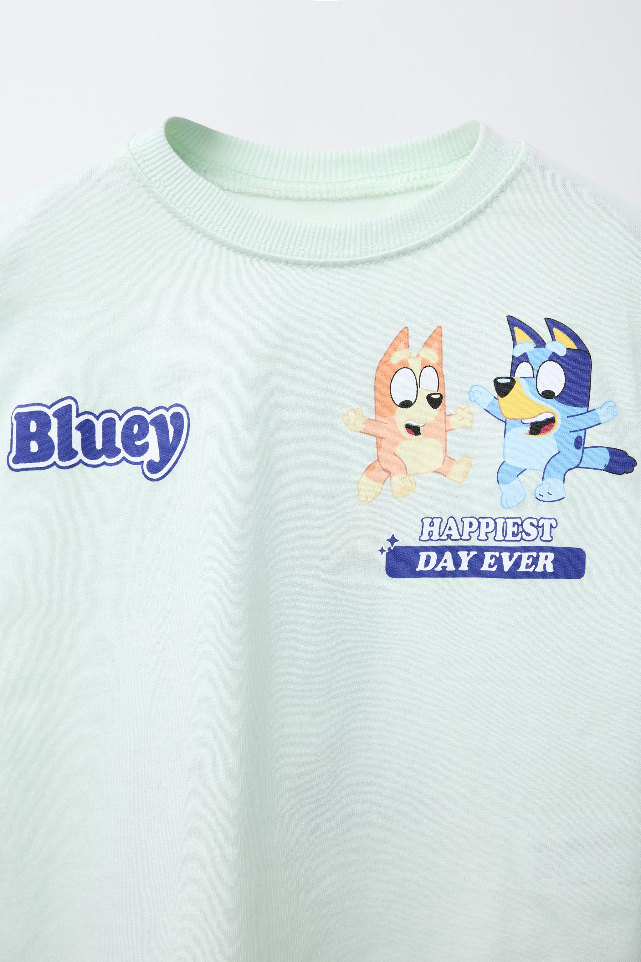 Round neck T-shirt with short sleeves. Bluey © Ludo Studio print at chest and back. | Zara US