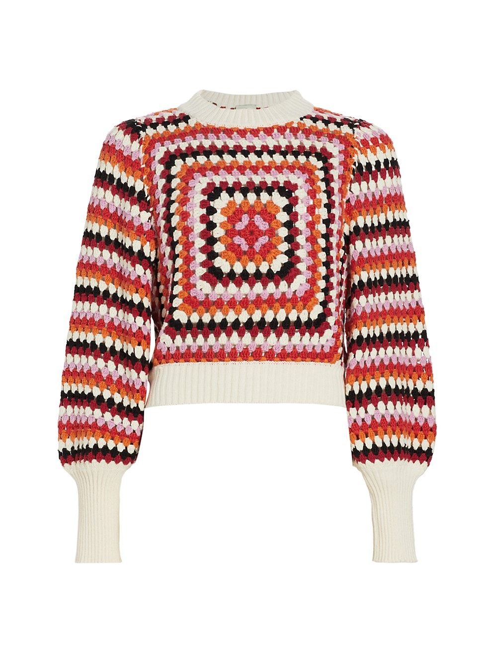 Striped Crochet Sweater | Saks Fifth Avenue
