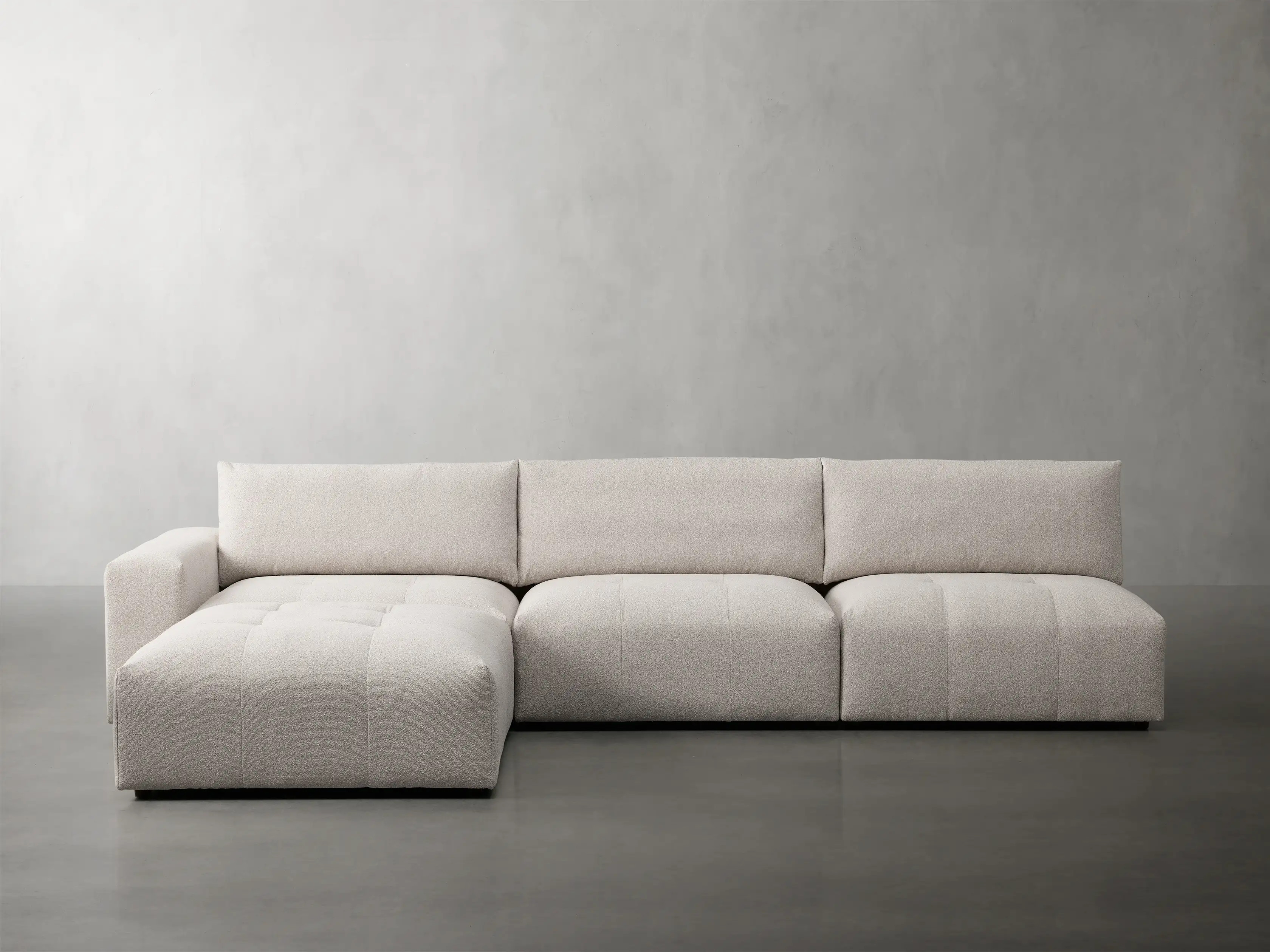 Keegan Four Piece Sectional with Ottoman | Arhaus