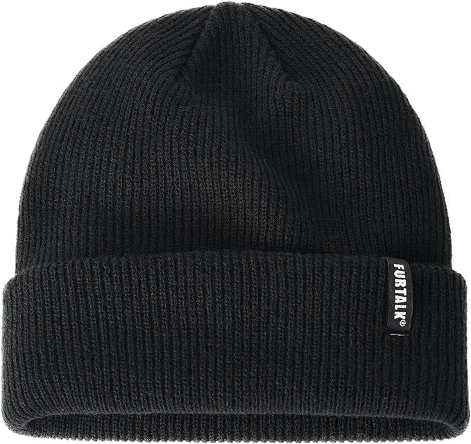 FURTALK Beanie Hat for Women Men Winter Hat Womens Cuffed Beanies Knit Skull Cap Warm Ski Hats | Amazon (US)