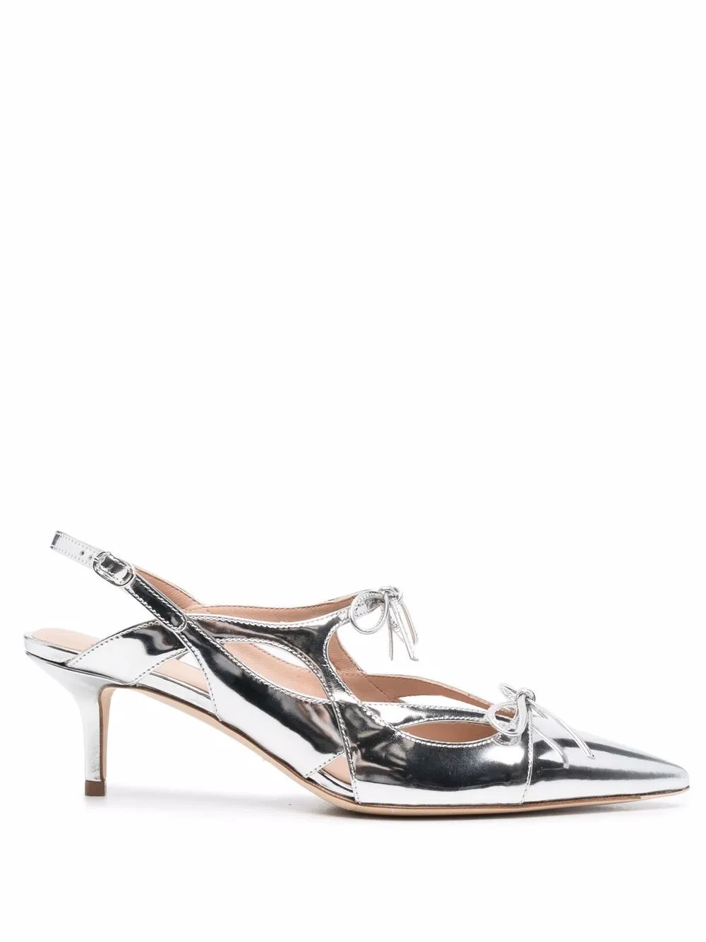 Scarosso x Paula Cademartori Cinderella Leather Pumps | Silver | FARFETCH JO | Farfetch Global