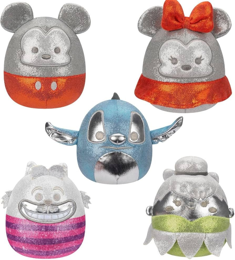 Squishmallows Original Disney100 5-Inch 5-Pack Plush Box Set - Little Ultrasoft Official Jazwares... | Amazon (US)