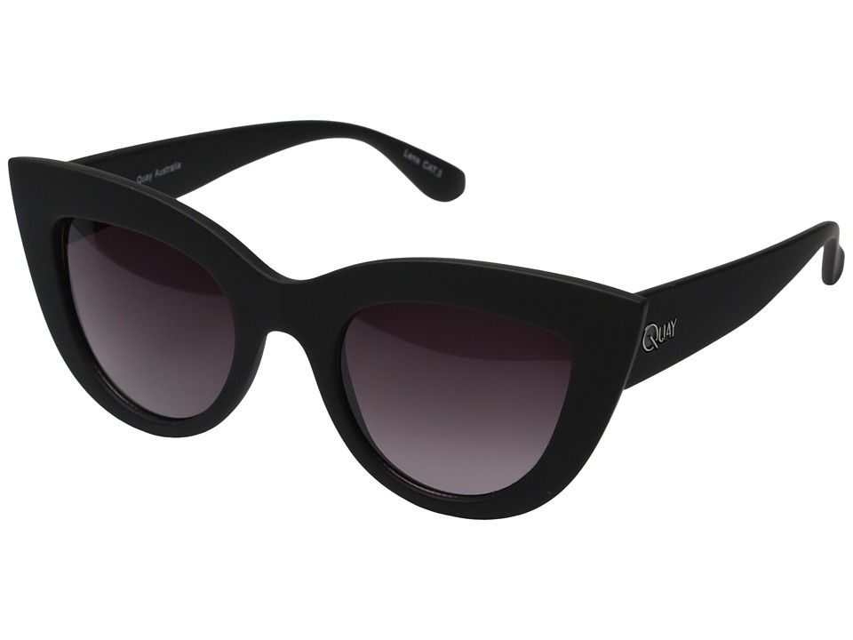 QUAY AUSTRALIA - Kitti (Black/Smoke Lens) Fashion Sunglasses | Zappos