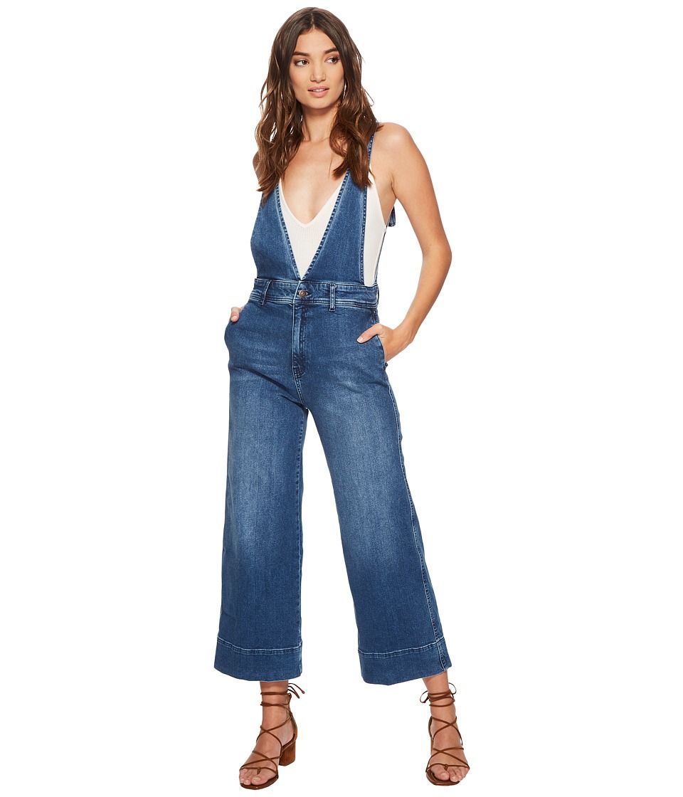 Free People - A Line Overalls (Blue) Women's Overalls One Piece | Zappos