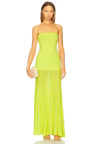 Line & Dot Arlo Tube Dress in Lime from Revolve.com | Revolve Clothing (Global)