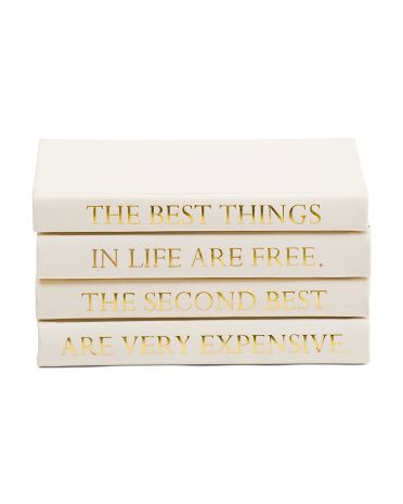 4pc Quote Decorative Book Stack | TJ Maxx