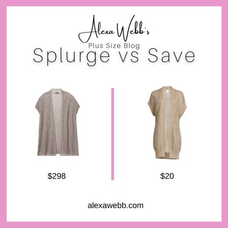 Linen Cardigan: Splurge Vs Save by Alexa Webb #plussize

#LTKStyleTip #LTKOver40 #LTKPlusSize