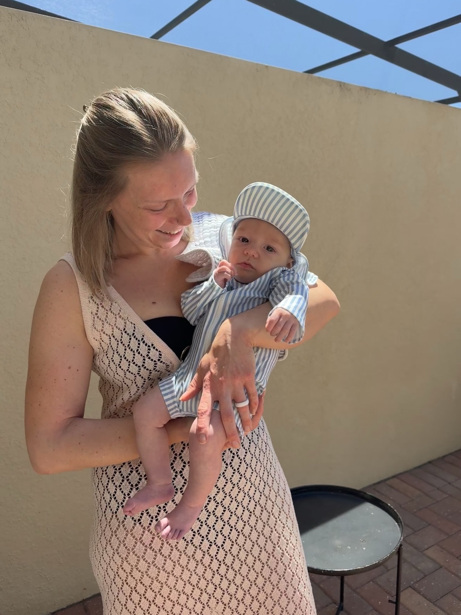 Mama and baby boy pool day! #h&m #target #LTKswim