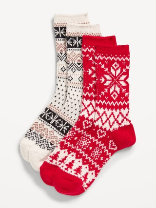 Fair Isle Crew Socks 2-Pack | Old Navy (US)