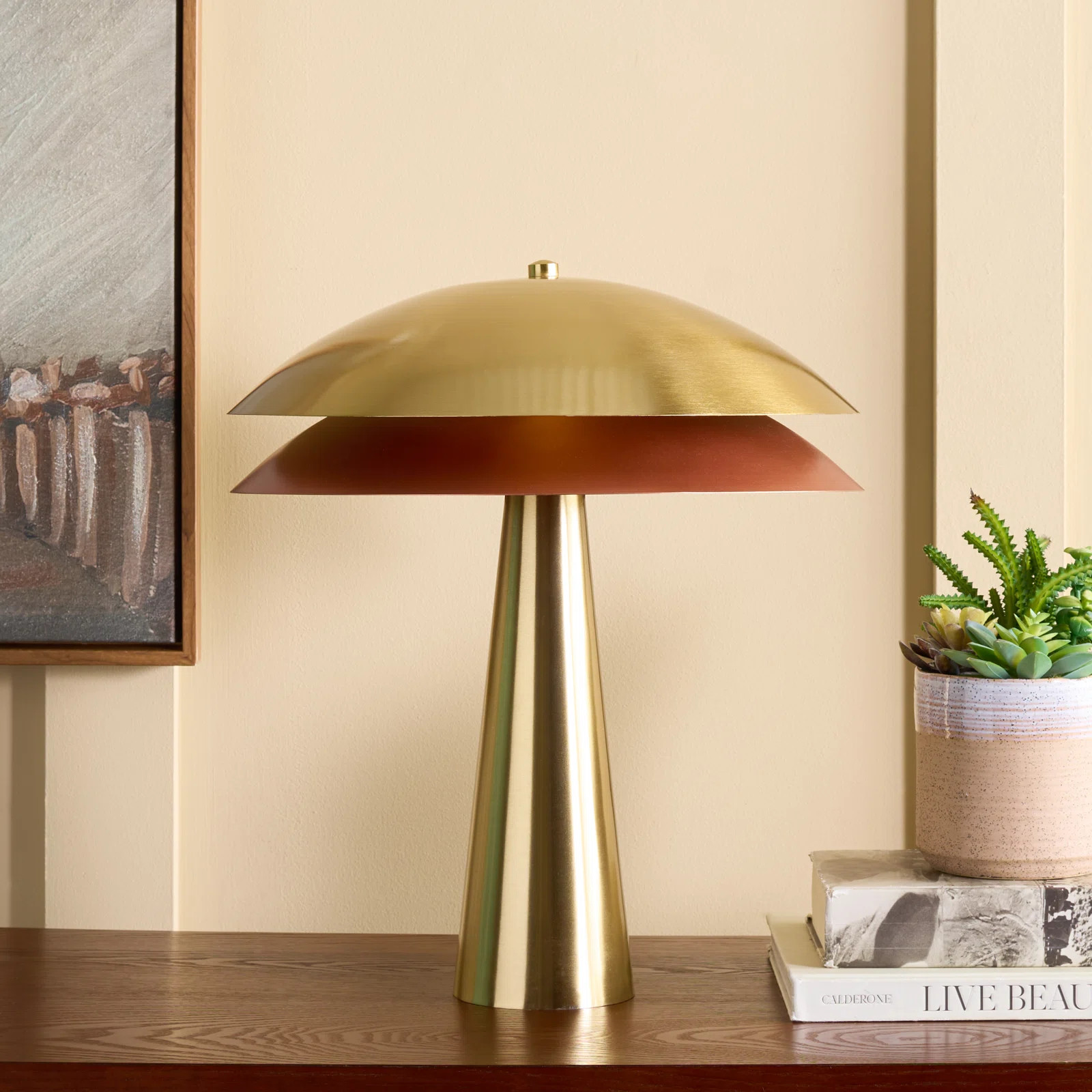 Rafaela 21.5 Inch Metal Table Lamp | Wayfair North America