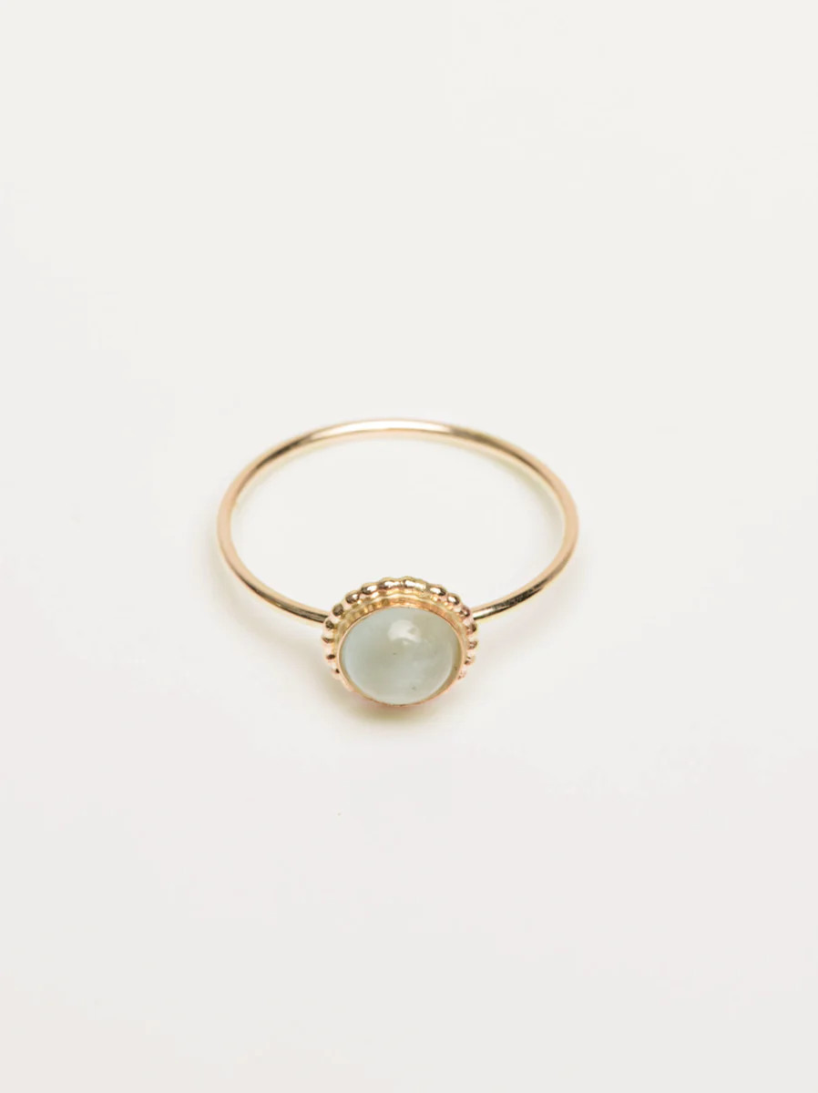 Aquamarine Halo Ring | ABLE Clothing
