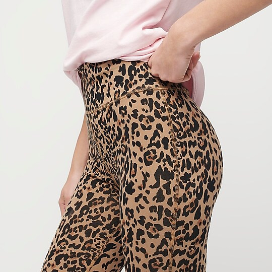 7/8 high-rise leggings in leopard | J. Crew US