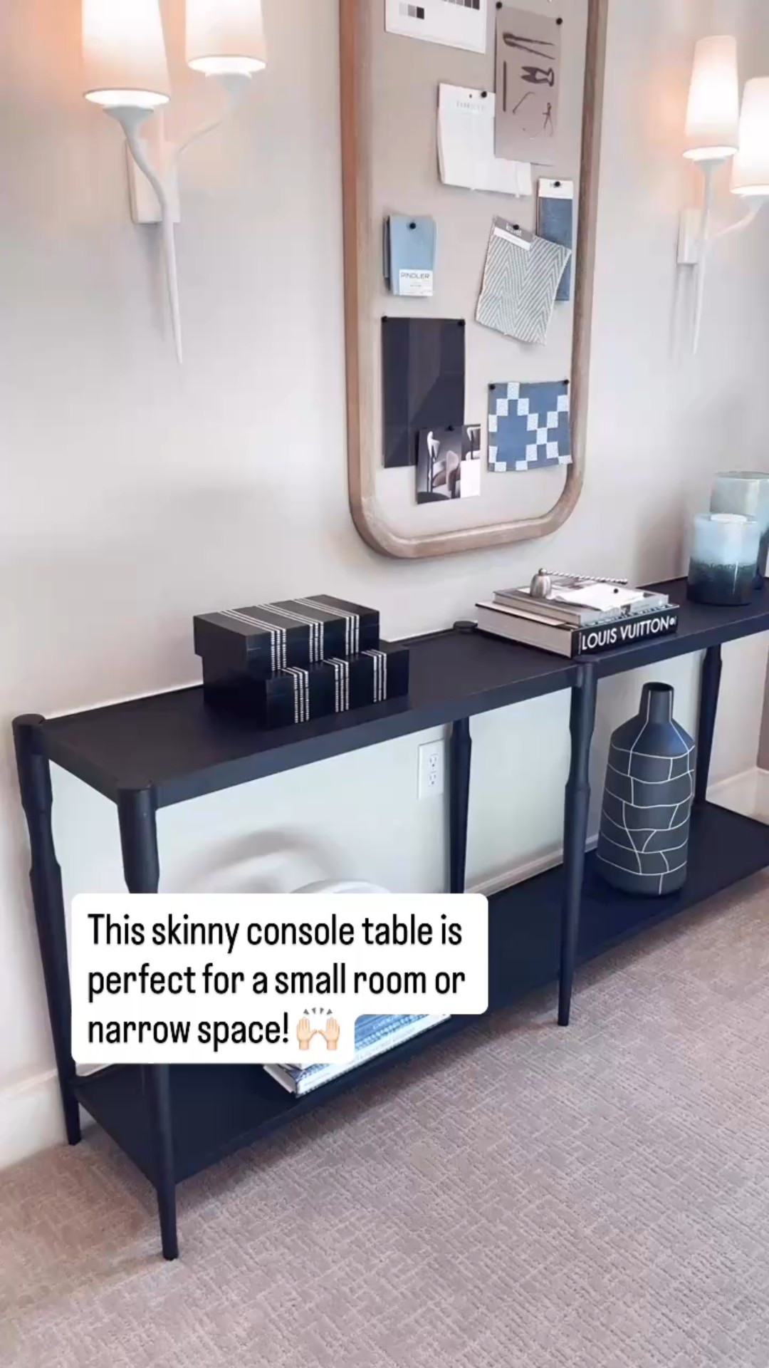 This skinny console table is perfect for a small room or narrow space. Long, but not too deep and a practical shelf on bottom. Perfect for an entryway, hallway or home office. 

#LTKHome #LTKSaleAlert
