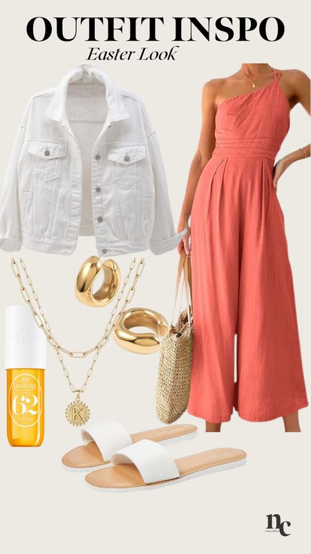 This look is perfect for spring/ Easter. 

Size L 

Spring break, spring, Easter, midsize mom look, apple shape, accessories, layers, jumpsuit 

#LTKbeauty #LTKstyletip #LTKmidsize