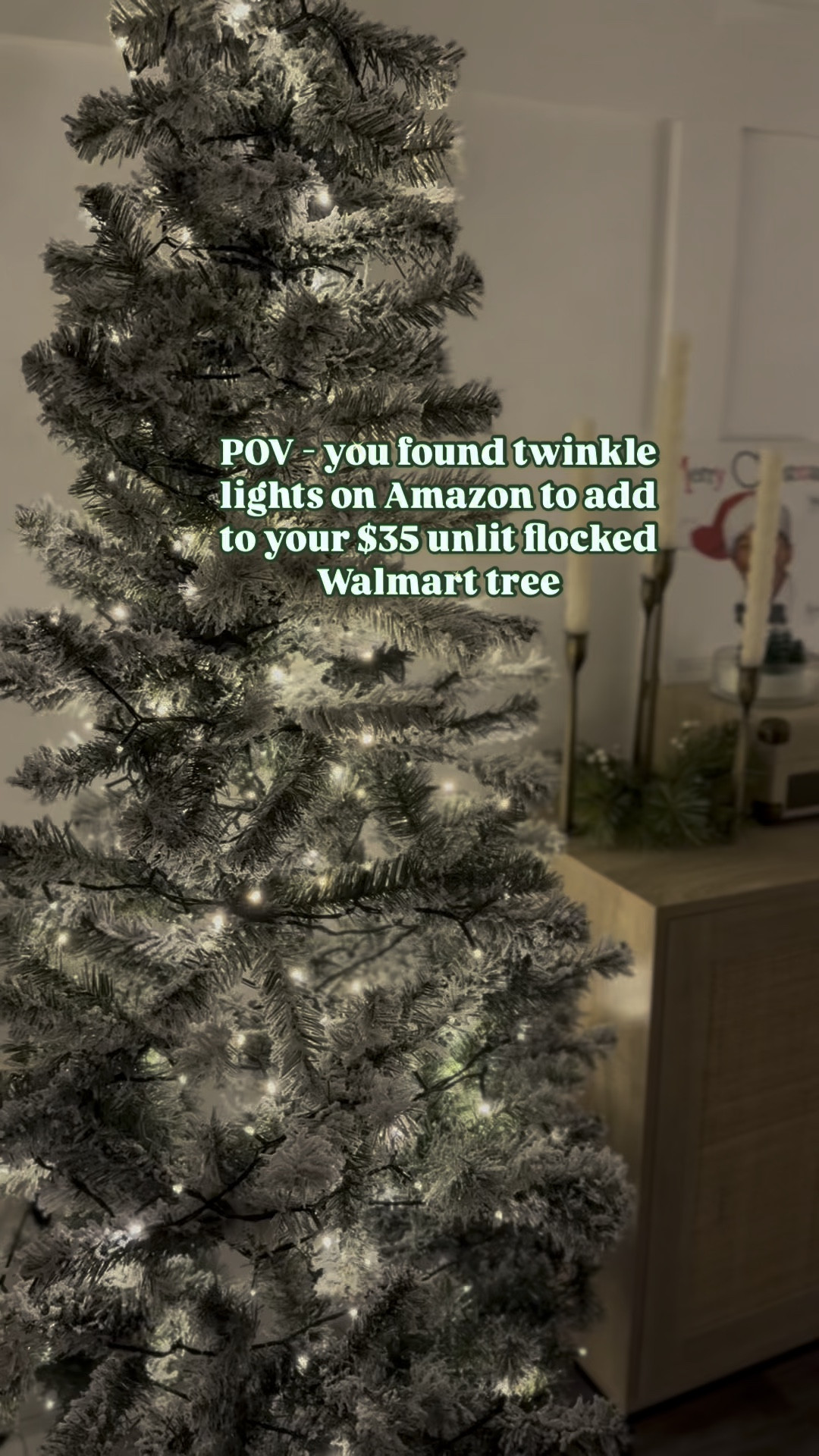 Elevate your unlit flocked Christmas trees from Walmart with these beautiful twinkle lights from Amazon! Has different settings for your desired level of coziness. 

🌲Follow me for more seasonal and holiday content!

#christmas #christmasdecor #ltkholiday #christmastok #happyholidays #christmastree #christmascountdown #cozyvibes #viralchristmastree #christmas2024 #viralchristmasdecor 
#walmartchristmas #iywyk
#traditionalvintagechristmasdecor
#christmascozyaesthetic
#christmascozyvibes
#vintagecozychristmas
#christmas2024trends Amazon home finds


#LTKVideo #LTKHome #LTKSeasonal