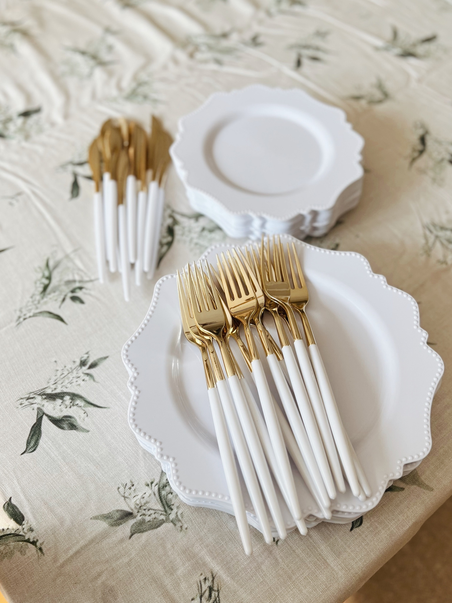The most perfect disposable flatware and plates, so great for easy entertaining! 

#LTKunder50 #LTKhome #LTKSeasonal