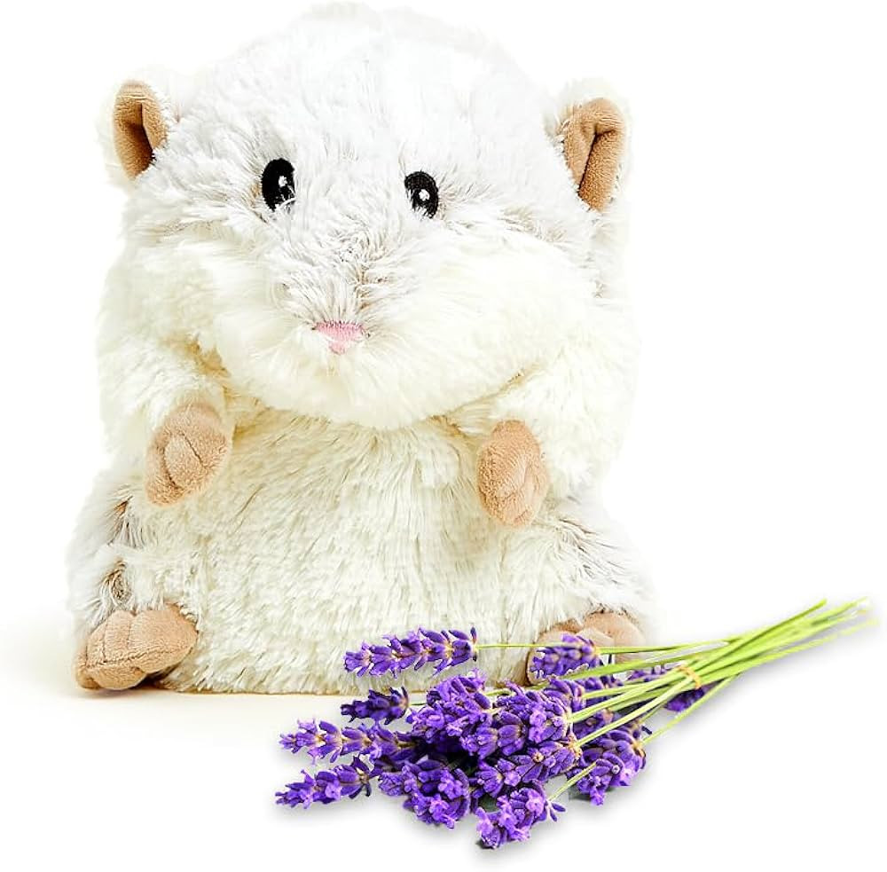 warmies Microwavable & Weighted Stuffed Animals, Hamster - Heated Stuffed Animal Plushie for Warm... | Amazon (US)