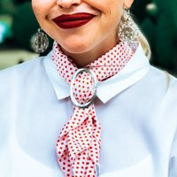 Small Scarf Ring, Oval Clip | Etsy (US)