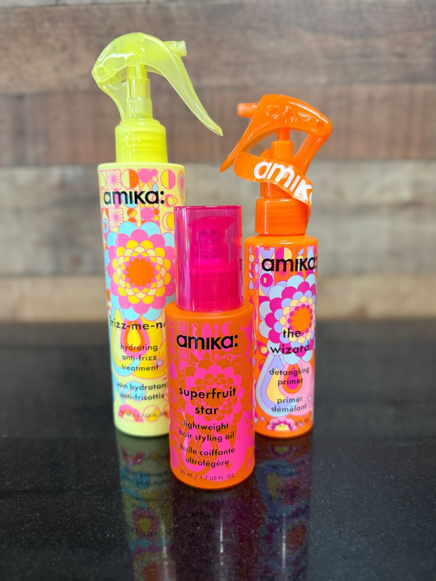 Got frizz? Want to say goodbye? 👋🏻

These new products will help get your hair back on track… 🫶🏻

Superfruit lightweight hair oil • makes hair 7x stronger, 2x smoother, and decreases breakage. 

Frizz me not a two in one styling treatment + leave in treatment to moisturize and lock out frizz for 72 hours.