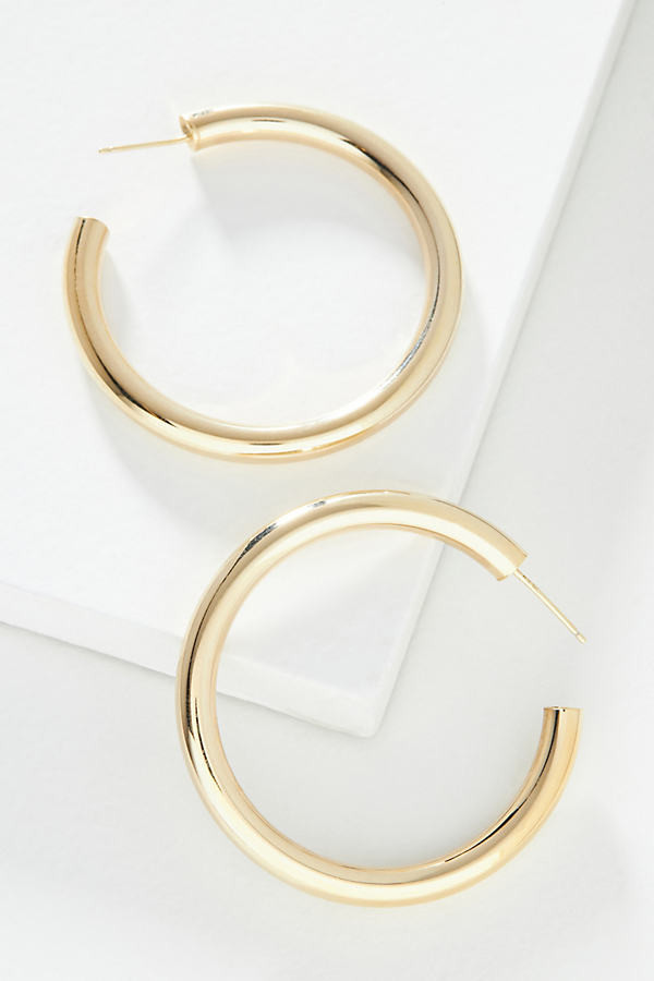 Jennifer Zeuner Lou Hoop Earrings By Jennifer Zeuner Jewelry in Gold | Anthropologie (US)