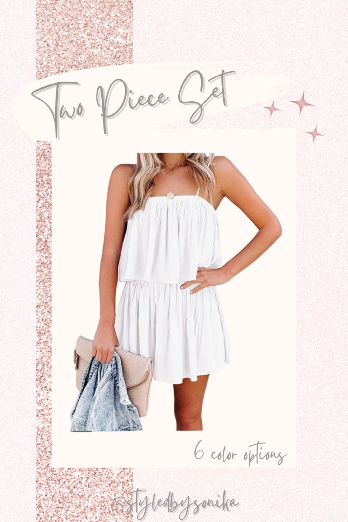 White two piece set
Beach looks vacation 

#LTKstyletip #LTKtravel #LTKunder50