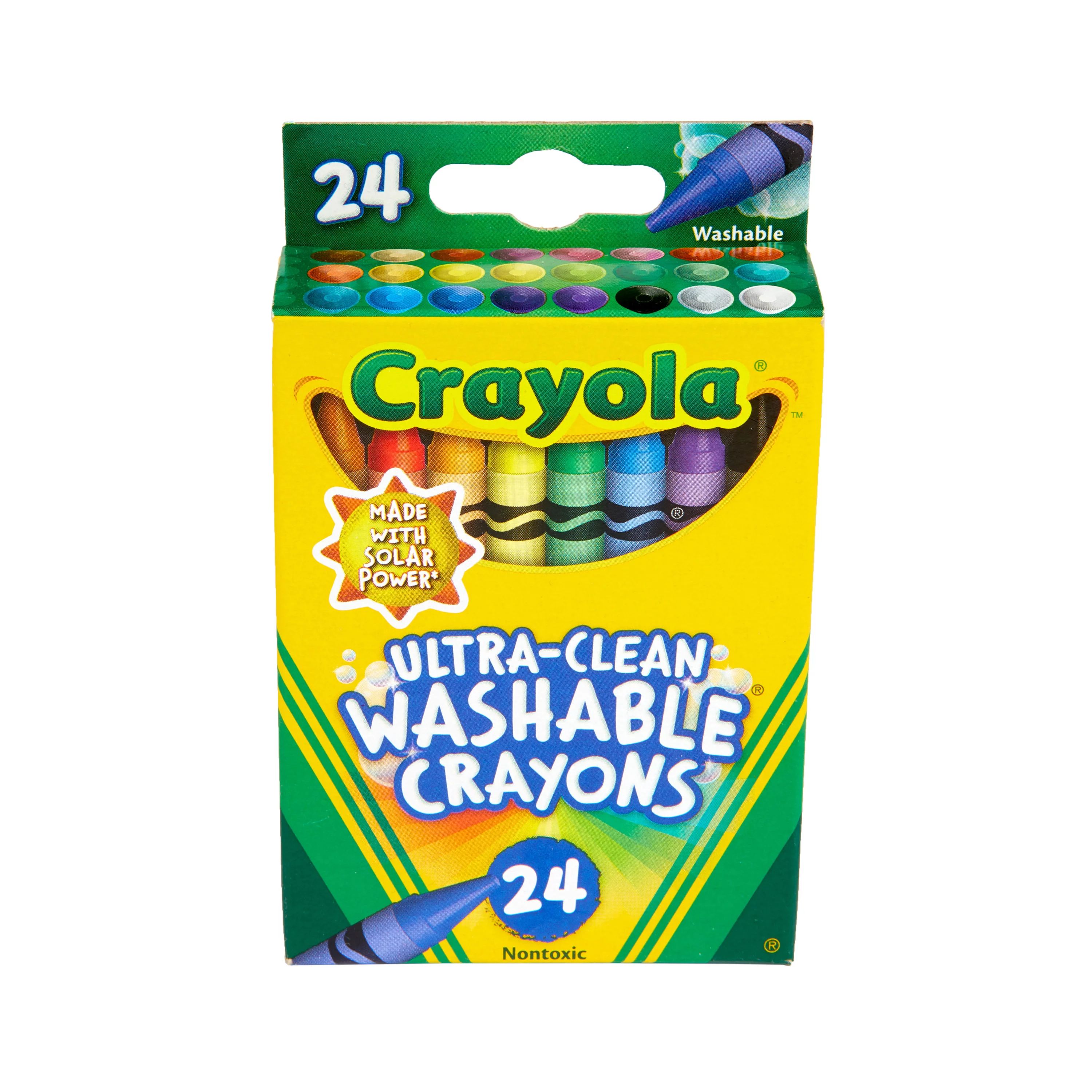 Crayola Washable Crayon Set, 24-Colors - Walmart.com | Walmart (US)