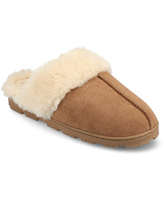 Journee Collection Women's Kalli Slip On Round Toe Scuff Slippers - Macy's | Macy's