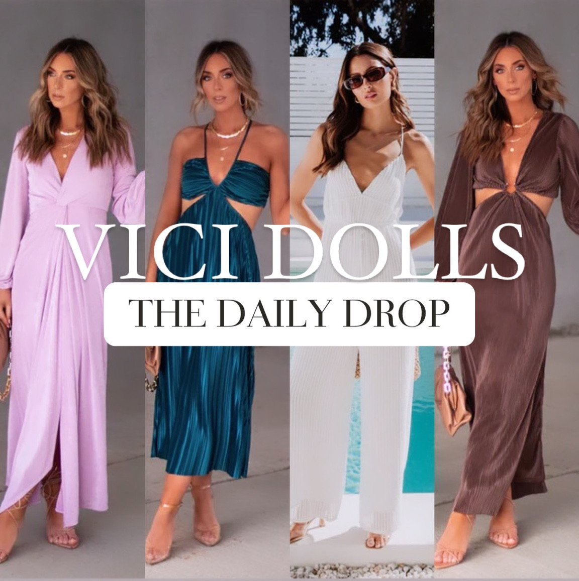 Shop the DAILY DROP from Vici Dolls Below!!

Maxi dress, cutout dress, dresses, brown, white jumpsuit, teal cutout dress, beach, vacation, honeymoon.

#LTKFind #LTKwedding #LTKtravel