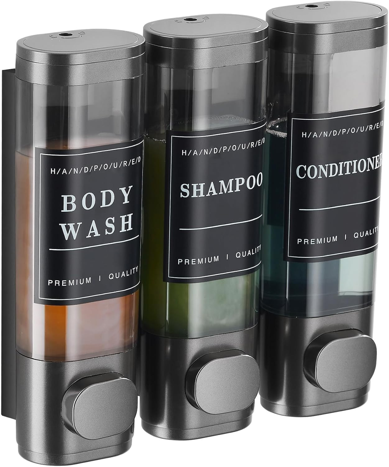 Shower Soap Dispenser Wall Mounted No Drill Shampoo Dispenser for Shower Wall Shampoo and Conditi... | Amazon (US)