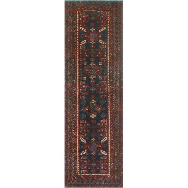 One-of-a-Kind 3'3" X 10'6" New Age Runner Wool Area Rug in | Wayfair North America