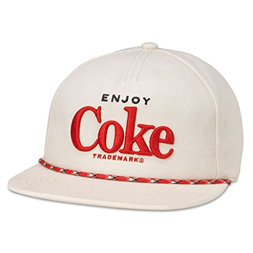 AMERICAN NEEDLE Coke Coca Cola Officially Licensed Coachella Adjustable Baseball Hat (21017A-COKE-OWHT) | Amazon (US)