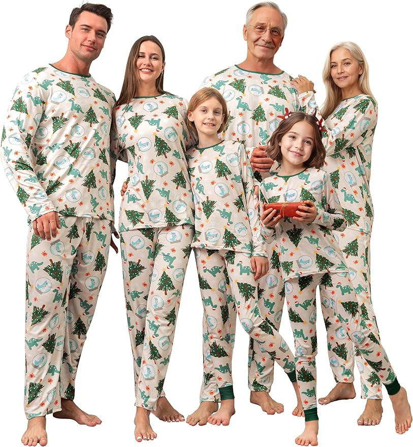 SUNNYBUY Christmas Pajamas Matching Sets, Holiday Family PJS Xmas Jammies for Couples | Amazon (US)