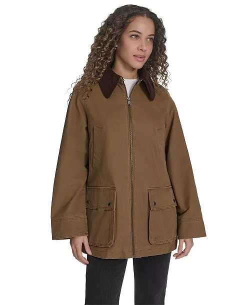 Women's Front Zipper Barn Jacket | Macy's