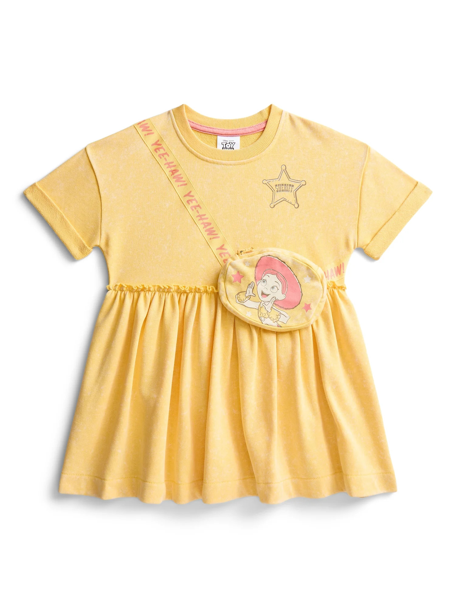 Toy Story Toddler Girls Short Sleeve Graphic Dress with 3D Bag, Sizes 12M-5T | Walmart (US)