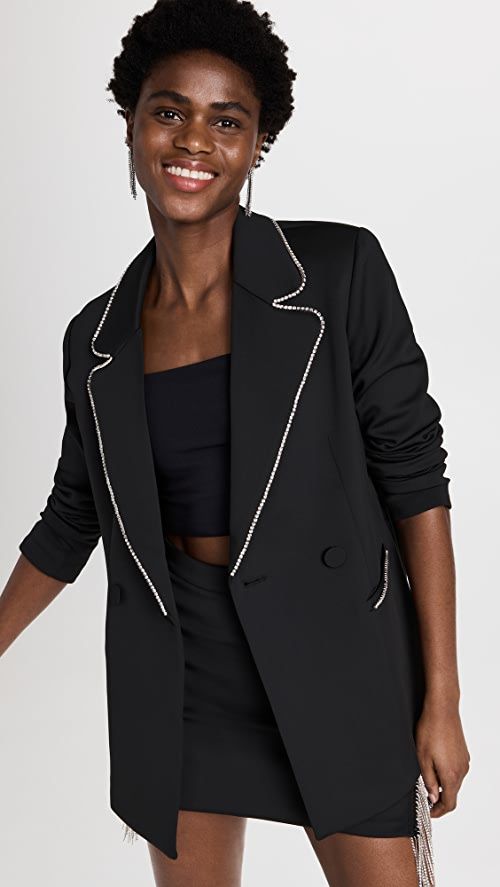 Good American Scuba Crystal Blazer | SHOPBOP | Shopbop