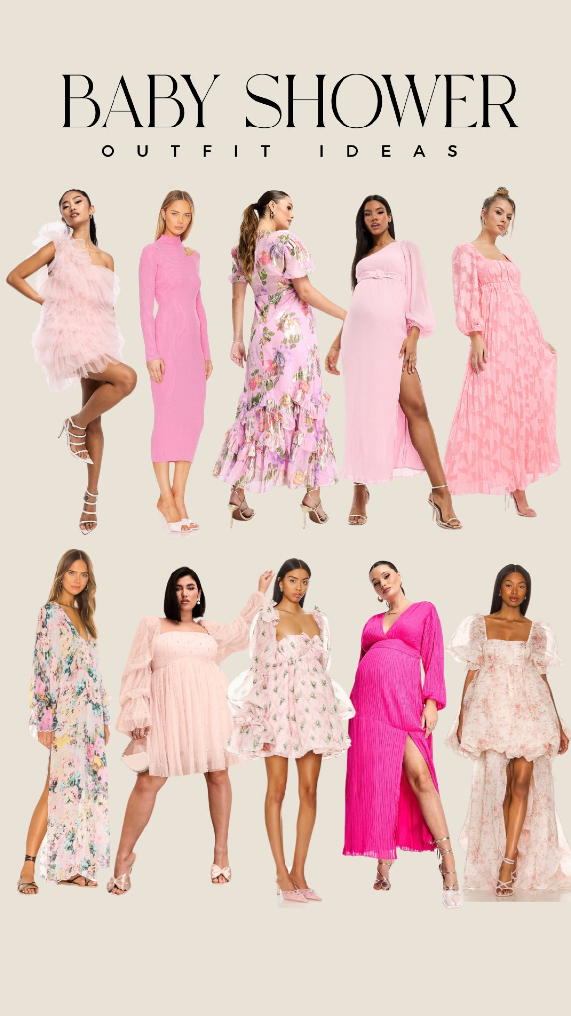 Baby girl shower options
