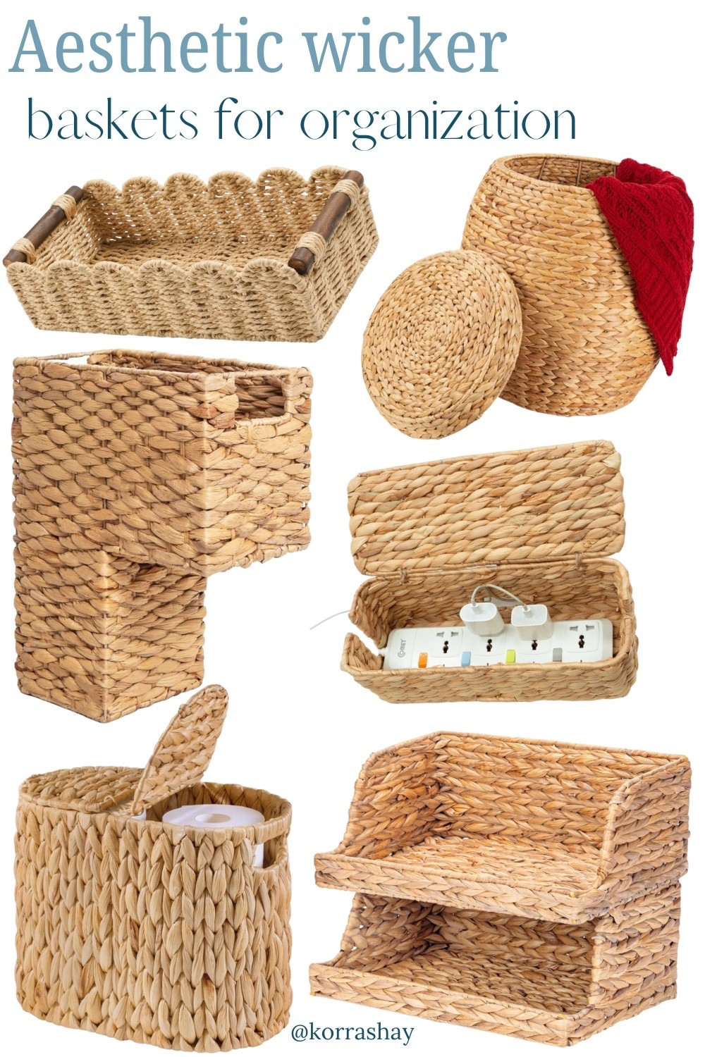 Aesthetic wicker baskets for organization! 

#LTKStyleTip #LTKHome #LTKU