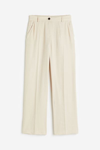 Gerade Hose - Hellbeige - Ladies | H&M AT | H&M (DE, AT, CH, NL, FI)