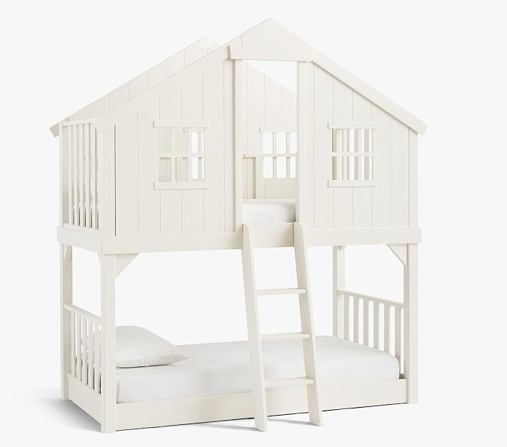 Tree House Twin-Over-Twin Bunk Bed | Pottery Barn Kids