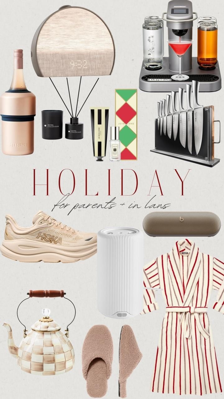 Holiday gift guide for parents and in-laws


Sneakers
Robe
Diffuser
Air purifier
Drinks machine
Tea kettle
Speaker
Diffuser 
Wine cooler
Sound machine 

#LTKGiftGuide #LTKCyberWeek #LTKHoliday