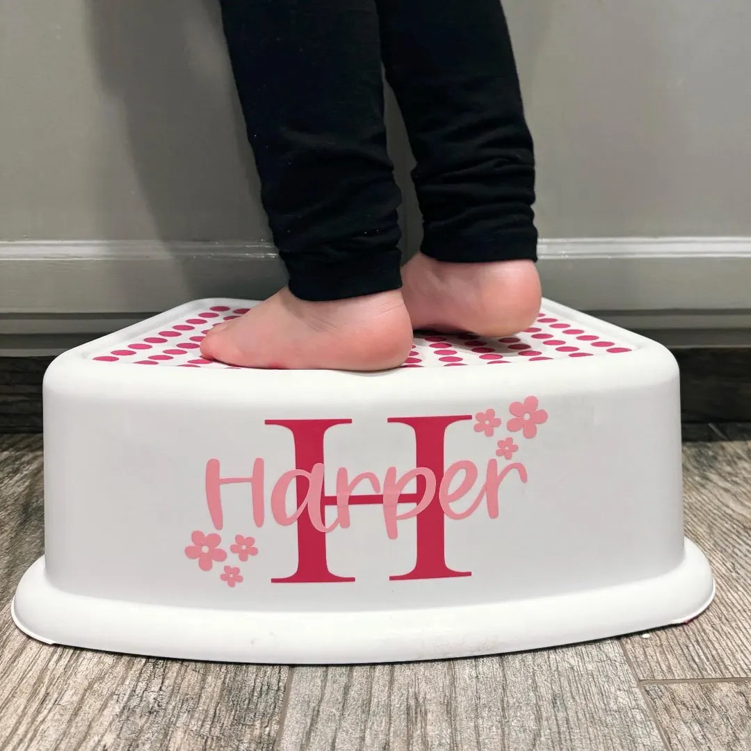 Personalized Kids Step Stool: Custom Name & Initial, Non-slip - Etsy | Etsy (US)