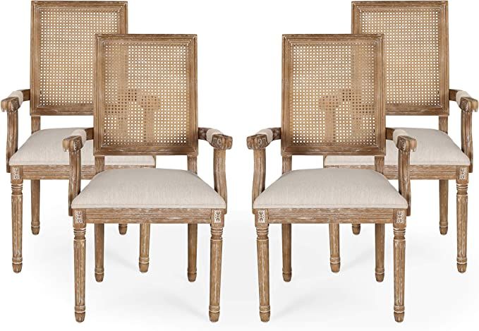 Christopher Knight Home Maria DINING CHAIR SETS, Beige + Natural | Amazon (US)