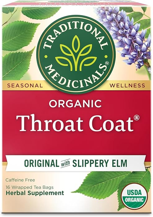Traditional Medicinals Organic Throat Coat Seasonal Tea, 16 Tea Bags (Pack of 1) | Amazon (US)