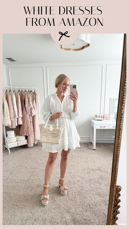 I love this White linen dress from Amazon. I paired it with these wedges from Walmart and my new purse from Nordstrom. This look is perfect for spring. 



#LTKstyletip #LTKSeasonal #LTKitbag